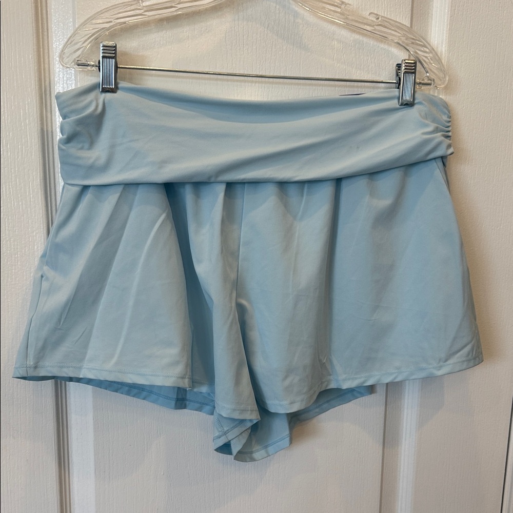 NWT JoyLab Blue Skort Athletic Skirt Shorts Large Athleisure